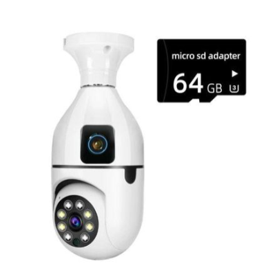 Caméra Ampoule Espion Intelligente avec Vision Nocturne