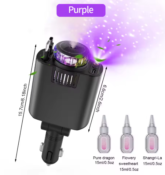 chargeur de voiture multifonction 5-en-1