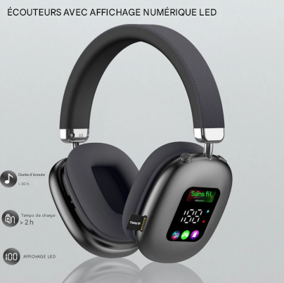 Casque Sans Fil Avec Ecran Tactile