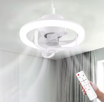 🌪️ LumiFan 2-en-1 – Ventilateur de plafond LED intelligent
