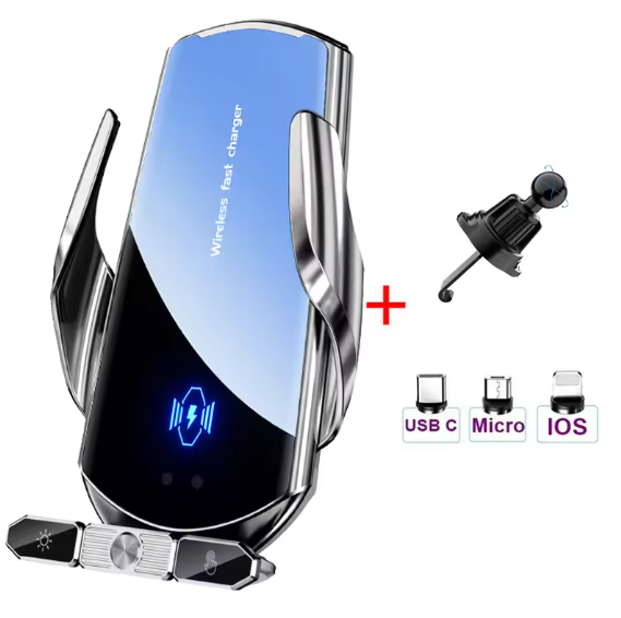 Support Voiture & Chargeur Sans Fil