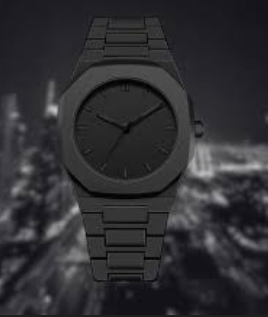 Montre noir en Quartz
