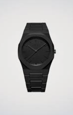Montre noir en Quartz