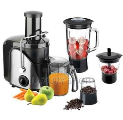 Robot Multifonction 5-en-1 – Presse-jus, Mixeur, Hachoir & Moulin