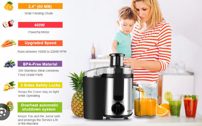 Robot Multifonction 5-en-1 – Presse-jus, Mixeur, Hachoir & Moulin