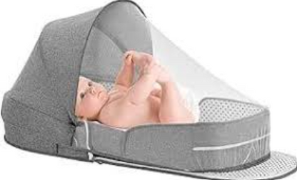 Lit Bébé Portable Pliable avec Moustiquaire Intégrée