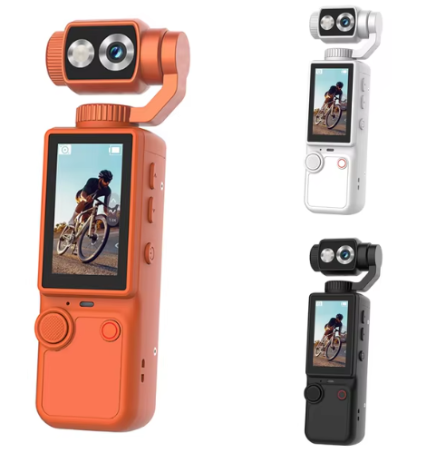 Caméra avec Stabilisateur Rotatif 180° 4K Ultra HD de Poche