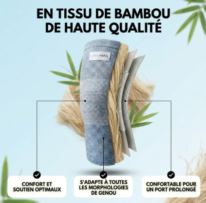 Genouillères de maintien en bambou