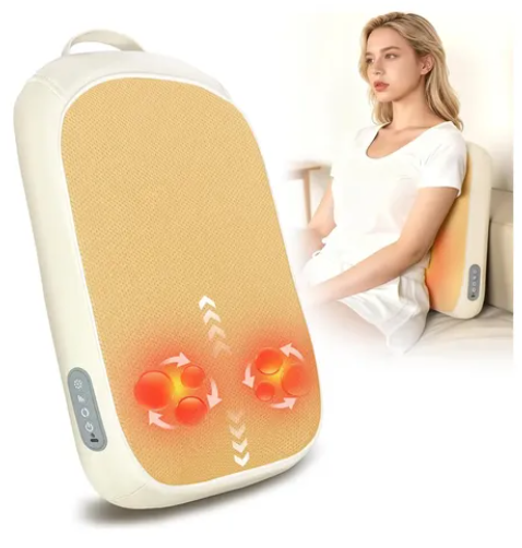Coussin de massage chauffant et rechargeable