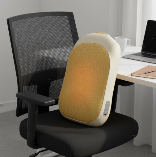 Coussin de massage chauffant et rechargeable