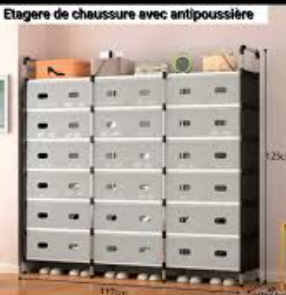Étagère à chaussures modulable – Grande capacité
