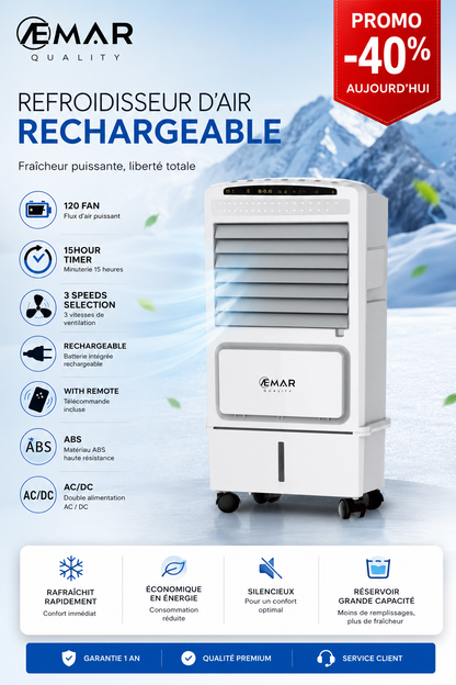 climatiseur rafraîchisseur rechargeable